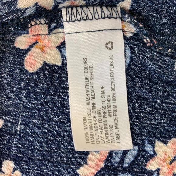 Xhilaration Black Floral Stretch Strappy Neck Boho Summer Sun Dress Size XXL‌ - Picture 4 of 9